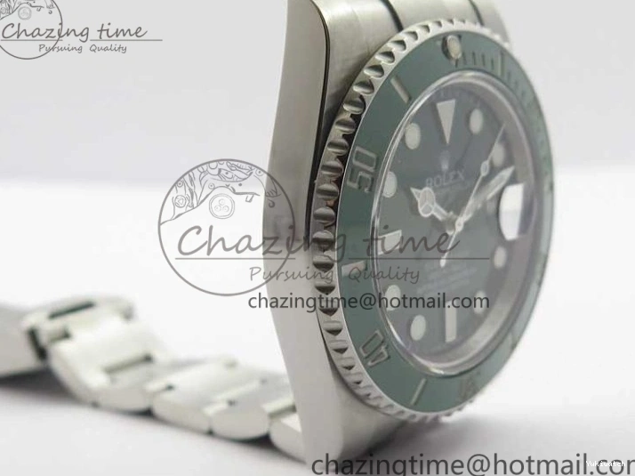 1:1 Ceramic Bracelet Submariner and Case Green V3 Edition ARF A2824 904L SS 116610 Best LV 0121